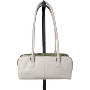 Vintage Y2K Boho Beige Leather Shoulder Strap  q